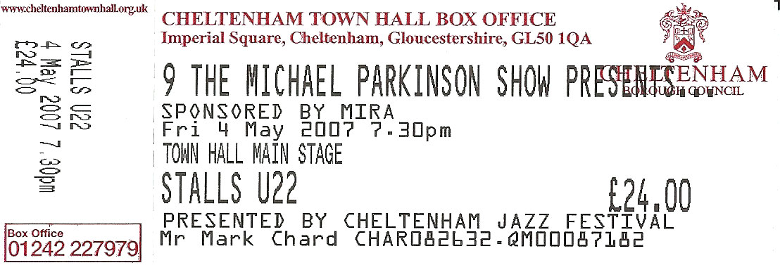 The Michael Parkinson Show Ticket